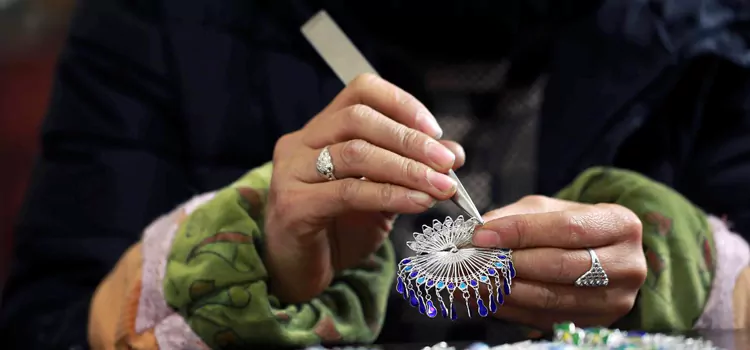 Silver Ornament Making Workshop in China