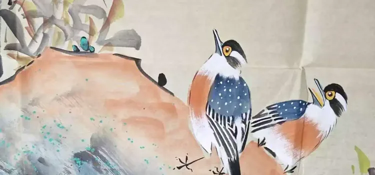 Flower & Bird Painting